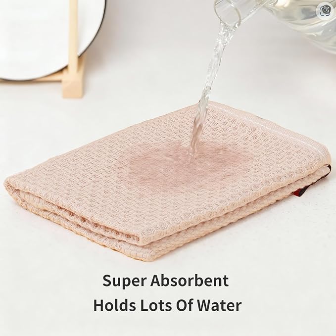 Cotton Dish Towels 6 Pack, 12x12 Inch – Super Absorbent, Quick-Dry & Reusable - Image 5