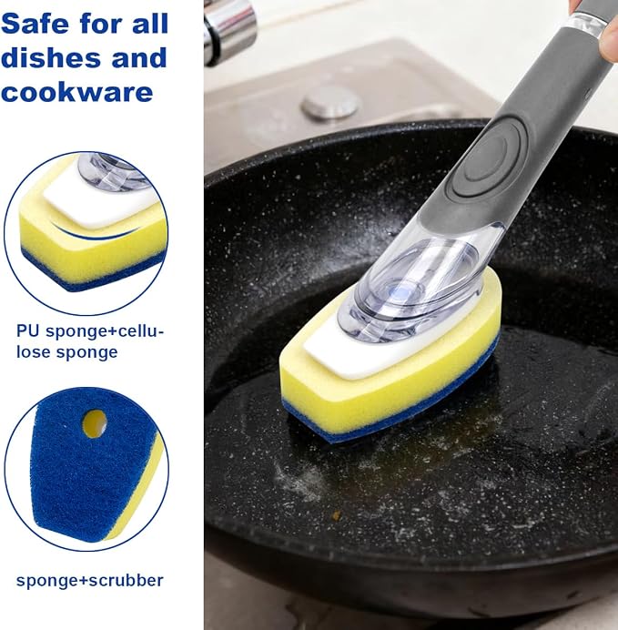 CELOX Dish Wand, Non-Scratch Dishwashing Scrubber - Image 3