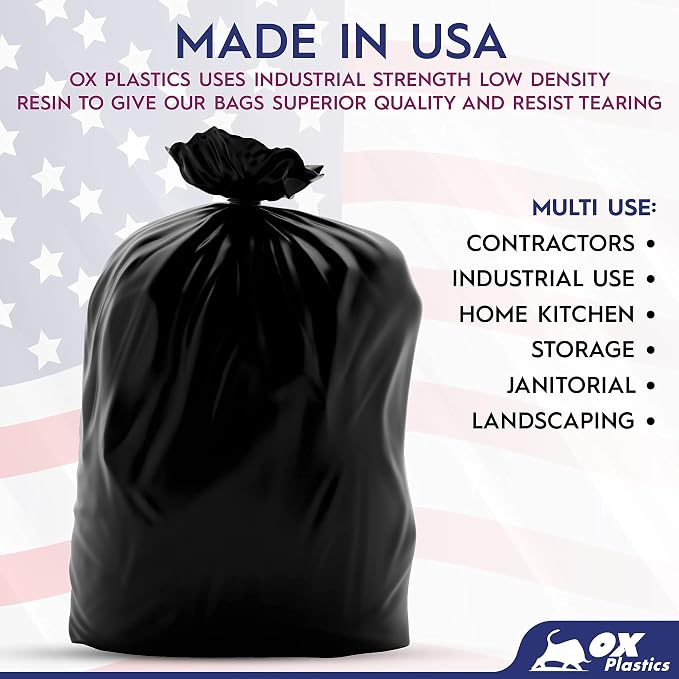 Ox Plastics Trash Can Liners Bags - Image 4