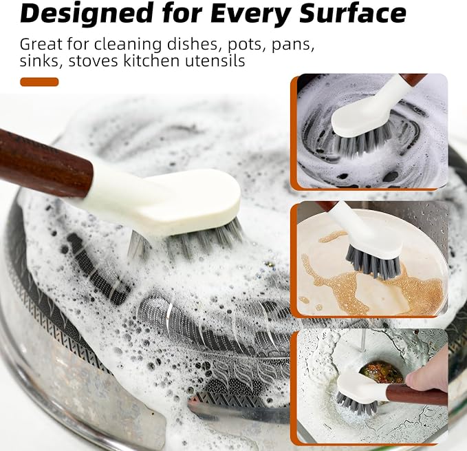 4-Pack Heavy Duty Scrub Brushes - Image 6