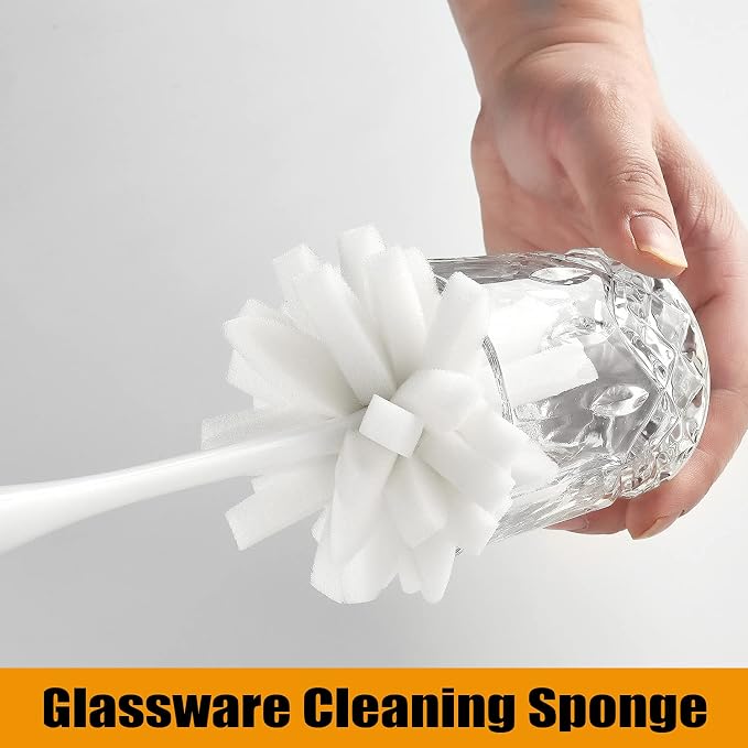 ALINK Bottle Glass Dish Sponge Cleaning Brush - Image 3
