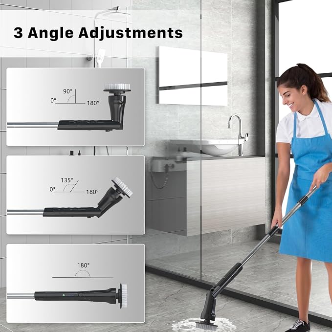 Electric Spin Scrubber, Hillyfe Bathroom Scrubber Electric - Image 6