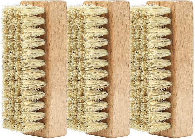 Sneaker Shoe Cleaner Brushes, Boar Bristles Wooden Cleaning Brush Cleans Dirt by SUPERWASHPLUS