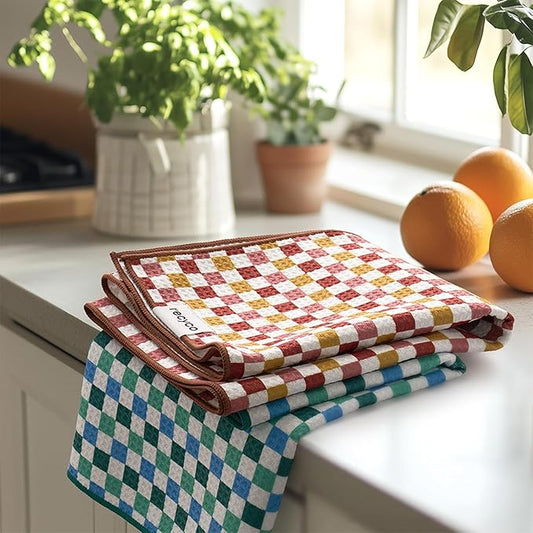 RECYCO Waffle Kitchen Towel Set of 2 by RECYCOHOMECOLLECTION
