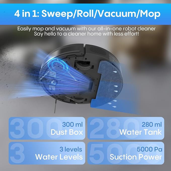 Bagotte Robot Vacuum and Mop - Image 2