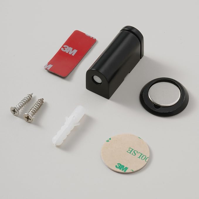 Windproof Magnetic Door Stoppers, 0-0.78" Stroke Mechanical Doorstop, No-Hole - Image 7