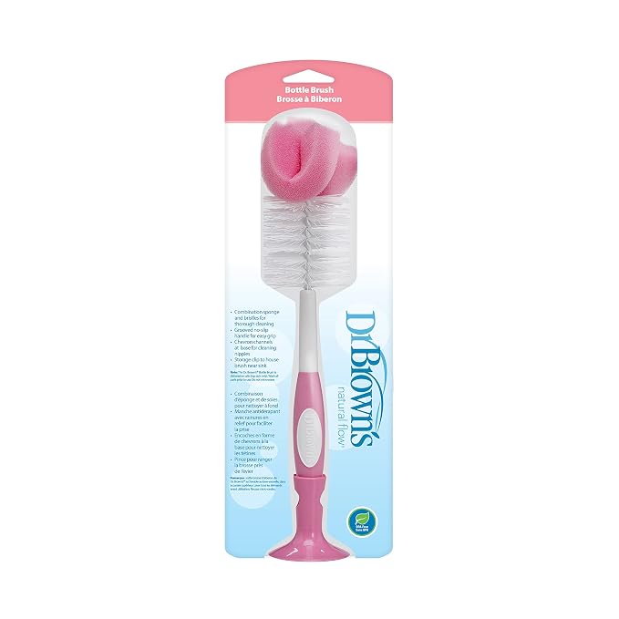 Dr. Brown's Reusable Sponge Baby Bottle Cleaning Brush - Image 2