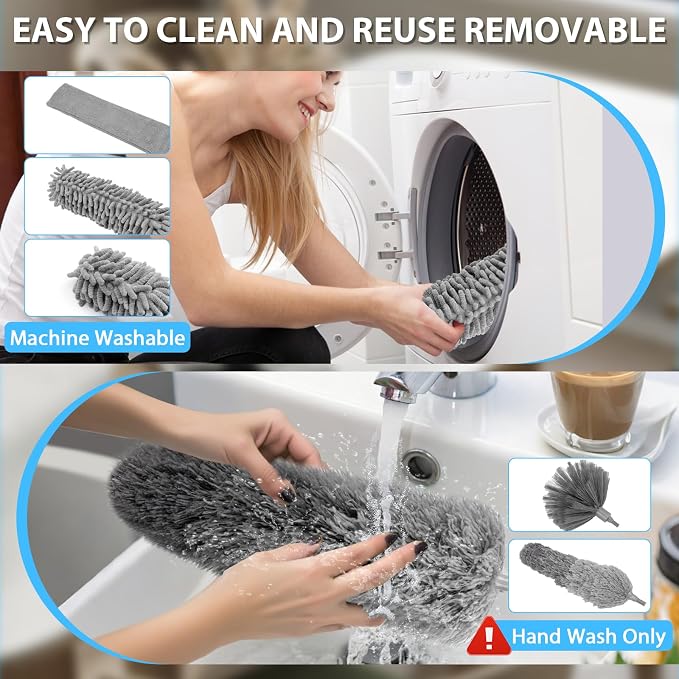 THINKWORK Microfiber Duster for Cleaning Car Cleaning Kit, Car Interior - Image 6