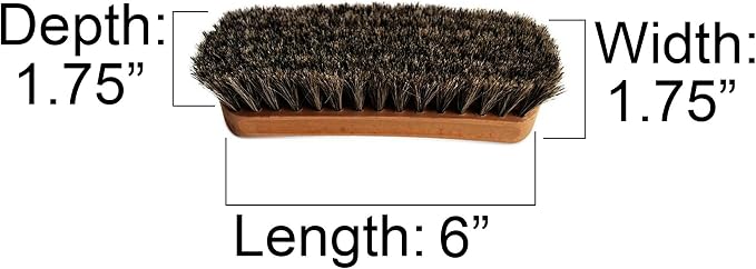 6" Mongolian Horsehair Shine Brush - Image 4