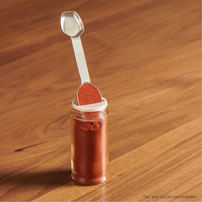 AllSpice Stainless Steel Double Sided Measuring Spoon Set - Image 4