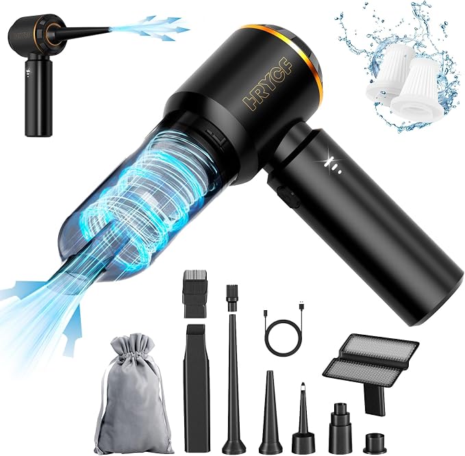 Car Vacuum Cleaner, Handheld Vacuum, 20000PA High Power 4-in-1 Portable by HRYCF