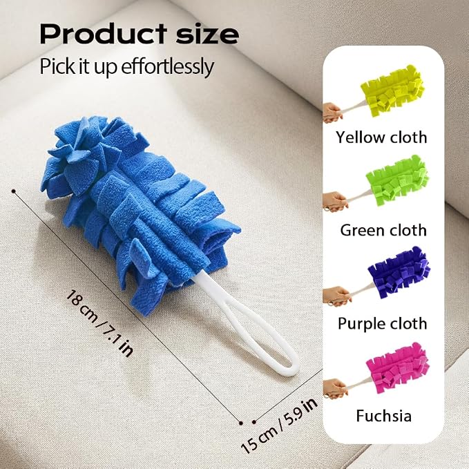 360° Electrostatic Duster Refills, 2026 New Washable & Reusable Microfiber Pads - Image 2