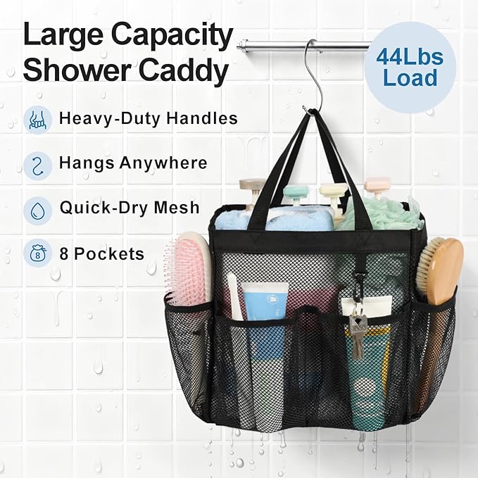 F-color Mesh Shower Caddy Portable - Image 4
