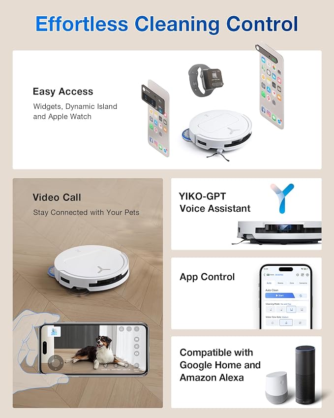 ECOVACS DEEBOT T50 PRO Omni Robot Vacuum and Mop, 3.19” Ultra-Slim, 000Pa - Image 9