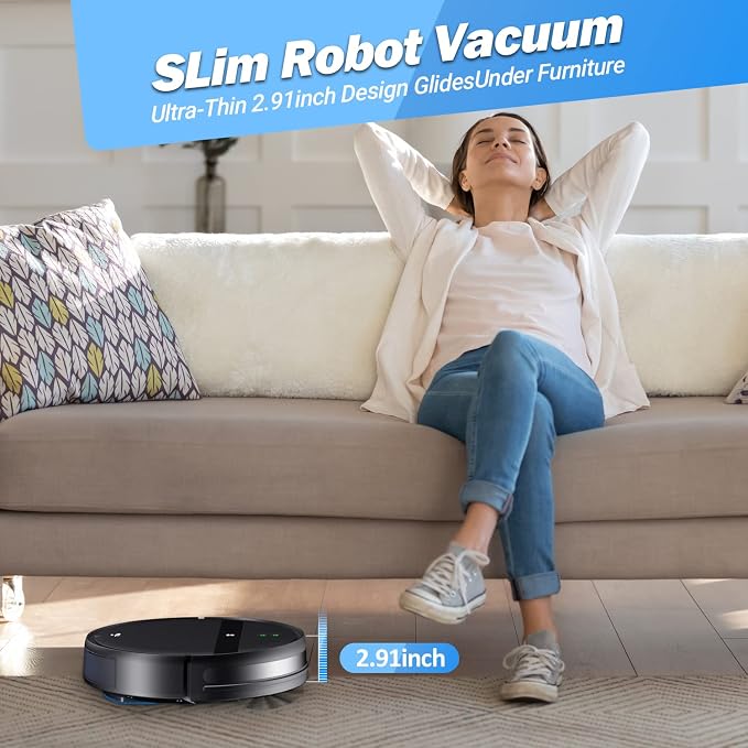 Robot Vacuum and Mop Combo, App/Alexa Control, Smart Robot Vacuum Cleaner - Image 6