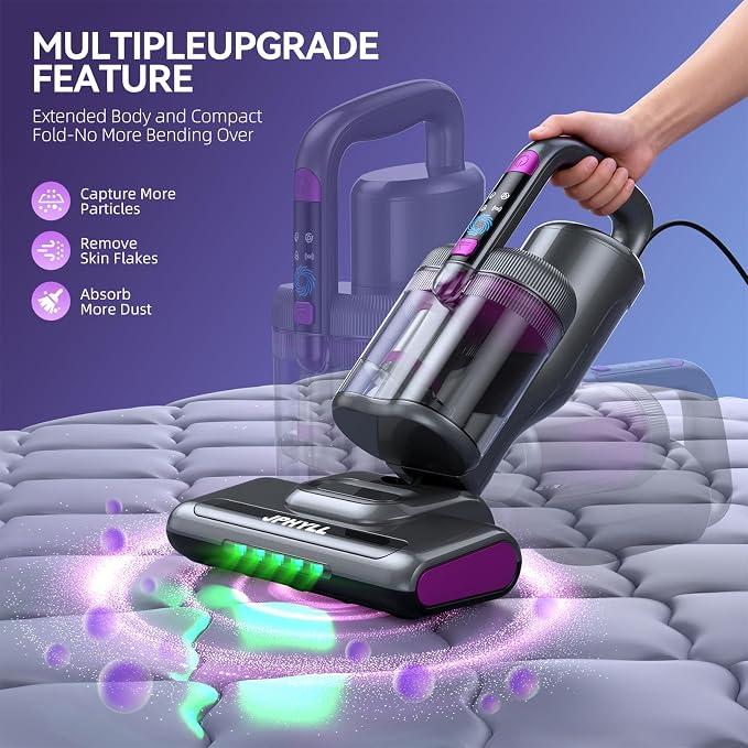 Mattress Vacuum Cleaner, 20Kpa Suction Bed Vacuum Cleaner - Image 6