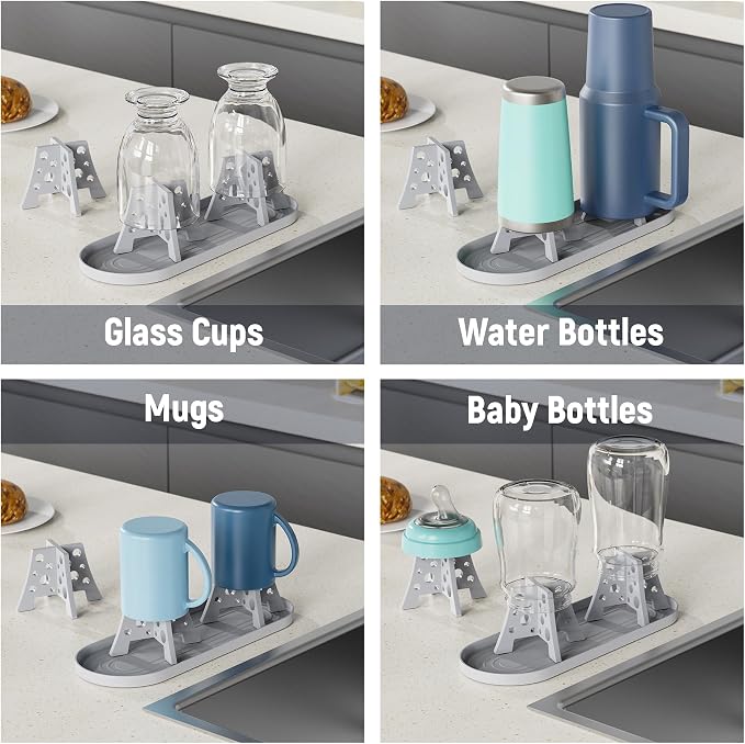 NiHome Silicone Water Bottle Drying Racks Set of 3 - Image 7