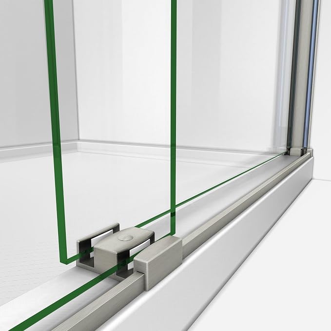 DreamLine Sapphire 56-60 in. W x 76 in. H Semi-Frameless Bypass Shower Door in - Image 5