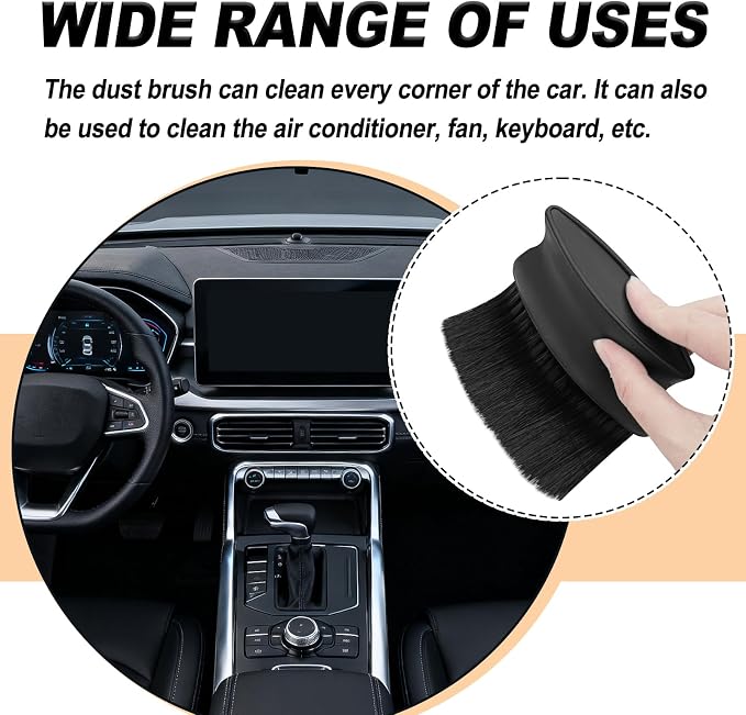 Car Detailing Brush with Ultra Soft Bristles Automotive Interior Cleaning and - Image 6