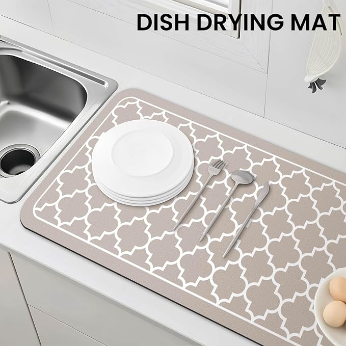 WISELIFE Dish Drying Mat Super Absorbent Drying Mat Large Dish Drying Mats - Image 7