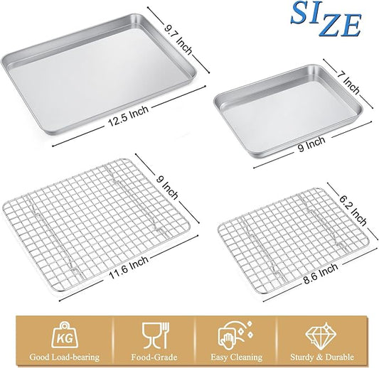 P&P CHEF 12.5 + 9 Inch Toaster Oven Pan - Image 2