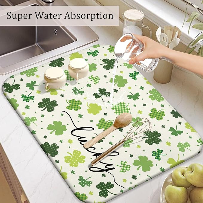 St. Patrick's Day Dish Drying Mat - Image 5