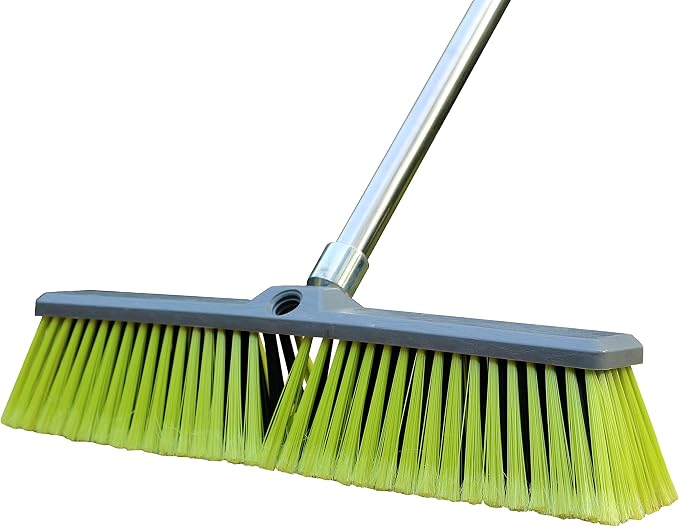 PHYEX 18" Push Broom with 47" Long Handle by PHYEX