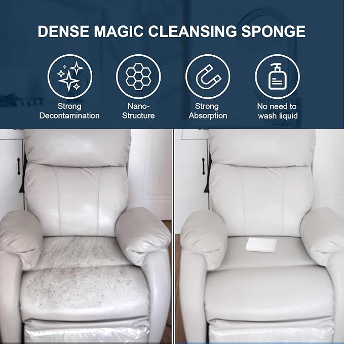 Magic Sponge Eraser, POWOBEST 50 Pack 2X Density Extra Thick Melamine Sponge - Image 2