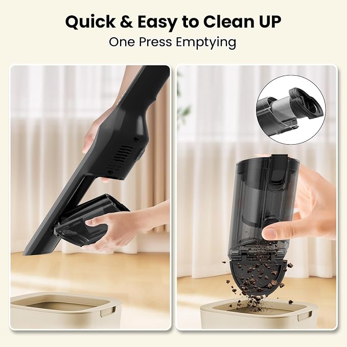 Cordless Handheld Vacuum, 24Kpa Strong Suction Car Vacuum - Image 6