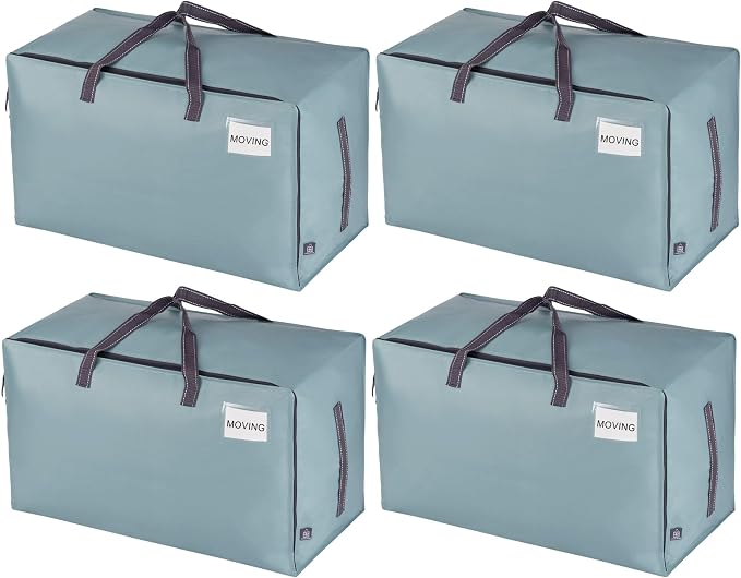 VENO 4 Pack Moving and Storage Bags, Heavy Duty, Alternative to Moving Boxes by Veno