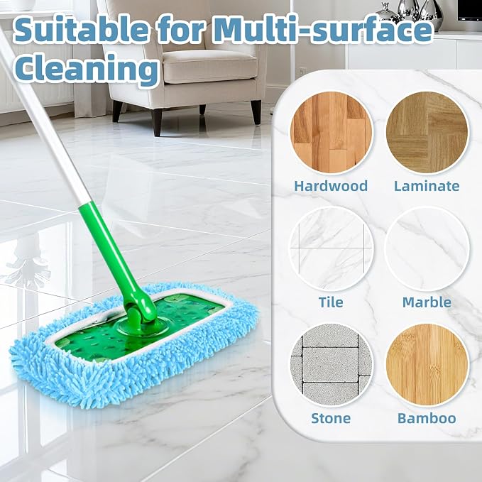 4 Pack Reusable Mop Pads Compatible - Image 4