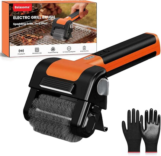 Electric Grill Brush, Cordless Electric Rotary Grill Cleaner by Freeyourhandsandtravelwit