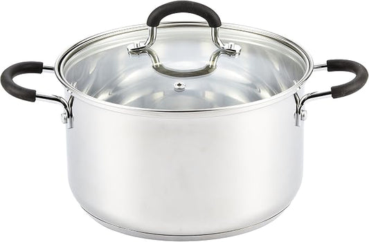 Cook N Home Stockpot Sauce Pot Casserole Pan Saucier Induction Pot by CookNHome