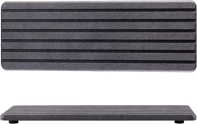 2 PCS Water Absorbent diatomite Coasters, 12.2" x 4" Water Absorbing Stone Tray by NiuYichee