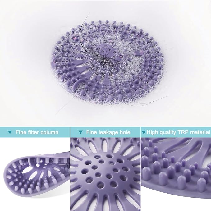 Gotega Bathroom Sink Drain Strainers, Hair Catcher Shower Drain Covers Protector - Image 3