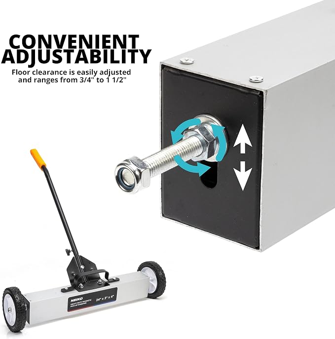 NEIKO 53416A 24” Rolling Magnetic Sweeper - Image 5