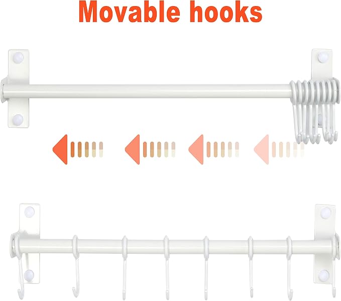 Dseap Kitchen Hooks for Hanging Utensils, Hanging Pot Rack, Kitchen Utensil - Image 8