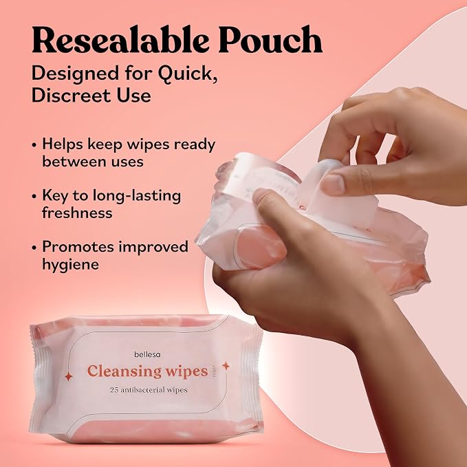 BELLESA Cleansing Wipes |Toy Cleansing Wipes | Personal Hygeine Wipes | Reusable - Image 4