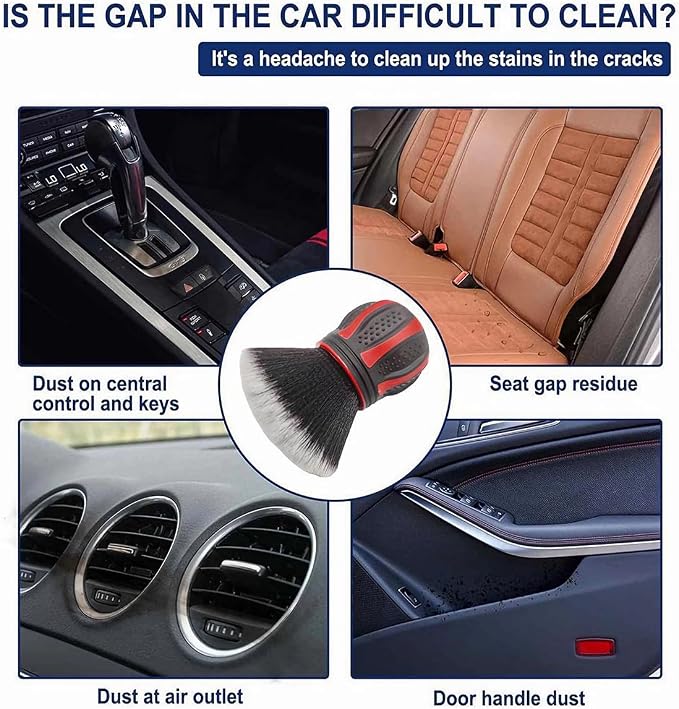 AUCELI Car Detailing Brush, Ultra Soft Auto Interior Dusting Brush - Image 4