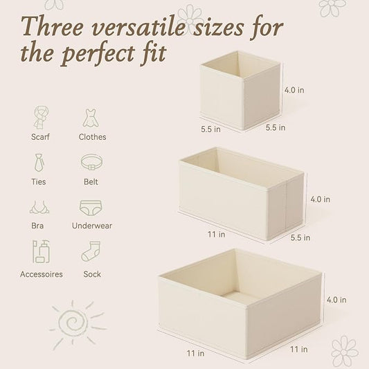 Criusia Drawer Organizer 18-Piece Set, Dresser Organizer - Image 2