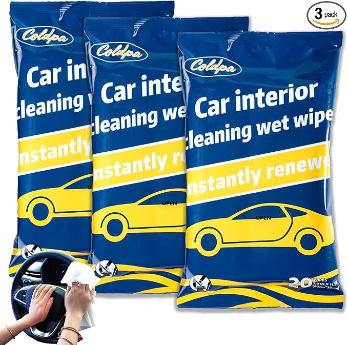 Car Interior Cleaning Wipes, All-Purpose Cleaning Wipes, Cleaning Wipe by coldpa