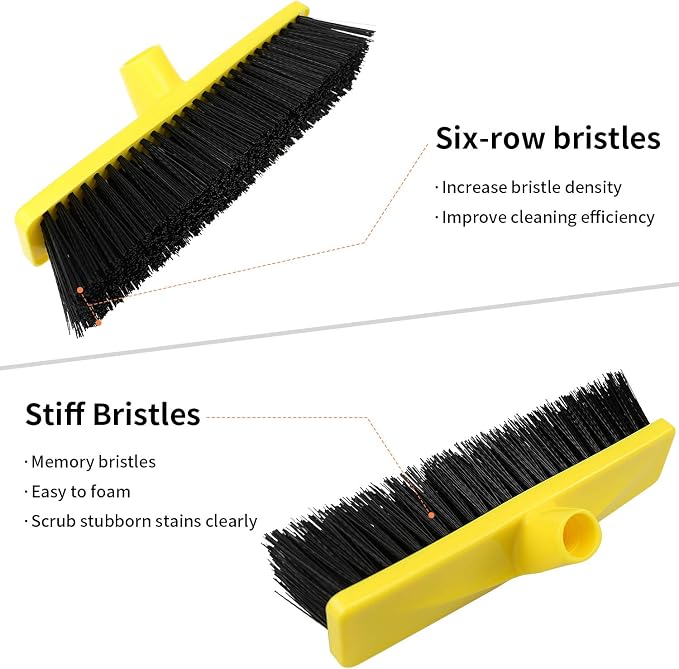 Push Broom Outdoor Indoor Broom 12" Wide - Image 7