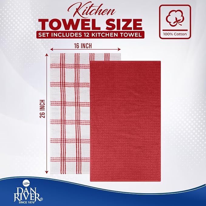 DAN RIVER Premium Kitchen Towels - Image 2