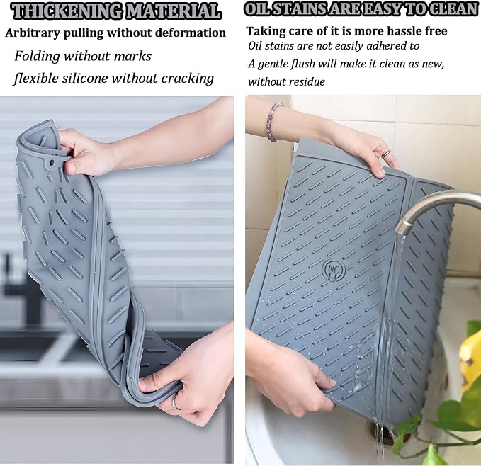 Dish Drying Mat, Silicone Drying Mat - Image 5
