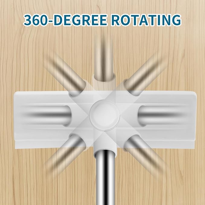 Floor Scrub Brush with Long Handle, 2 in 1 Scrape Brush Stiff Bristle Floor - Image 3