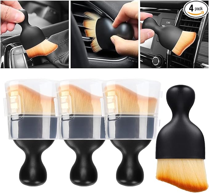 4 Pcs Car Interior Cleaning Tool, Car Interior Detailing Brush, Car Cleaning by EISNZLAN