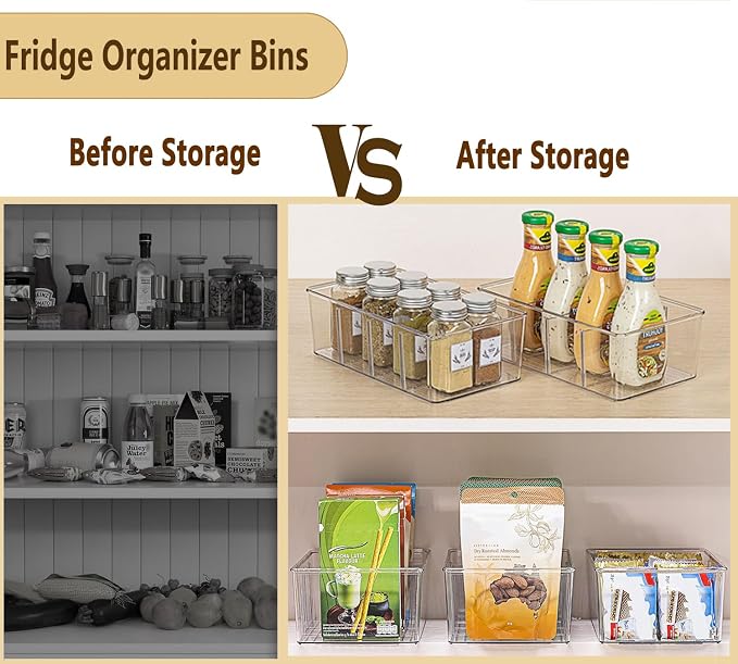 5 Pack Pantry Organizers and Storage, 4 compartment Snack Containers - Image 5