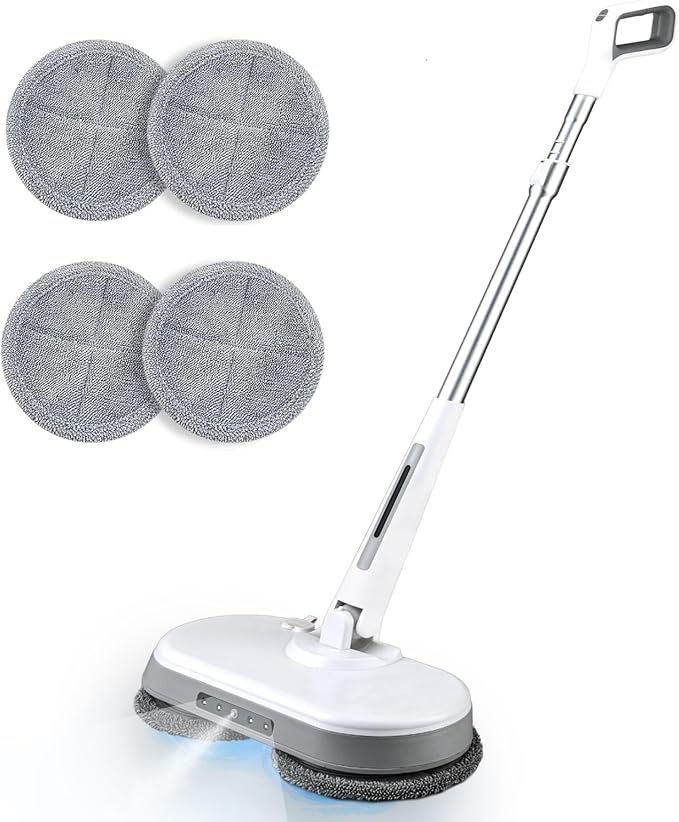 Cordless Electric Mop, Dual Motor Powerful Spin Mop 2600 mAh, Floor Polisher by Verazon