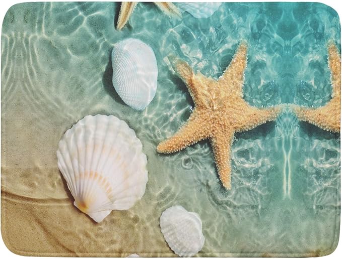 Summer Beach Style Dish Drying Mat by Sweetshow
