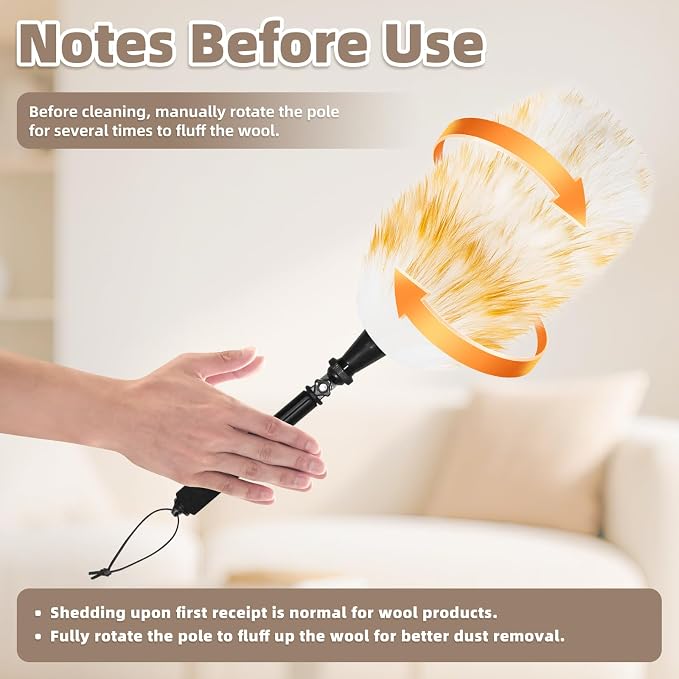 Extendable Lambswool Duster - Image 4